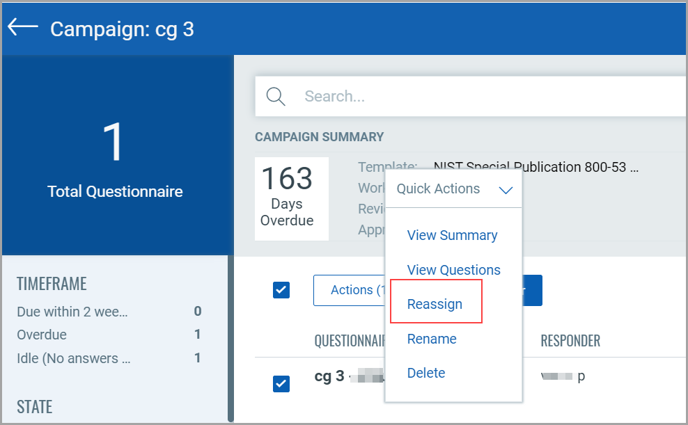 Respond to Questionnaire